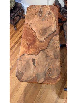 Ambrosia Maple Coffee  Table with copper epoxy