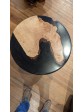 Maple side table with onyx epoxy