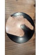 Maple side table with onyx epoxy