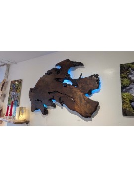 Freeform Redwood Slab