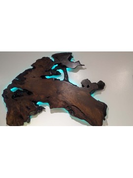 Mineralized Redwood Wall Art Slab